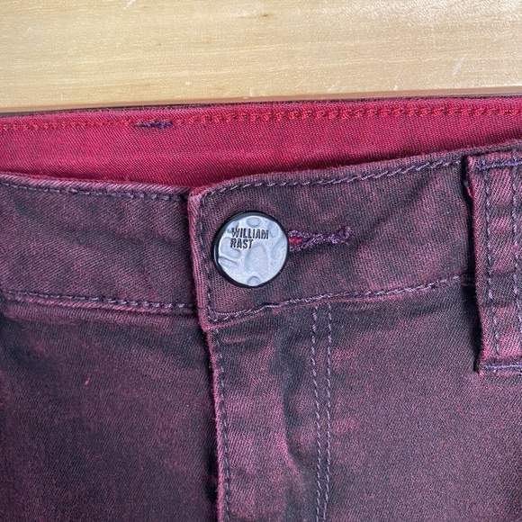 William Rast Women's Deep Burgundy-Plum Skinny‎ Jeans Stretch Size 30 - Picture 3 of 15